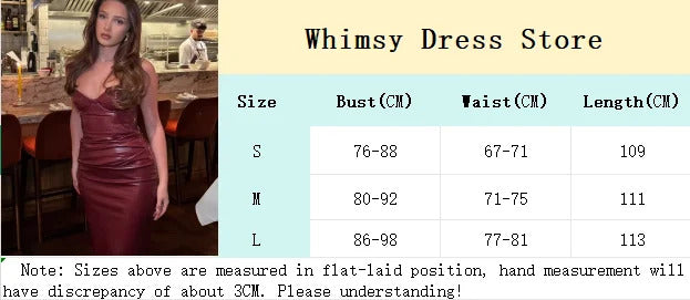 Fashion Pleated Leather Wrapped Chest Long Dress Women Sexy Sleeveless High Waist Robes 2024 New Autumn Lady Evening Party Wear