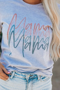 Gray Mama Quadruple Shadows Graphic Tee