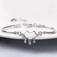 925 Sterling Silver Heart Shaped Bracelet For Women Retro Korean Versatile Zircon Charm Bracelets Original Party Jewelry Gifts