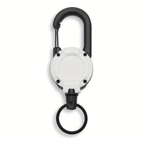 1/2/4/8pcs Extendable Retractable Holders Keychain Badge Reels Heavy Duty Clip With Carabiner Key Chain For Men Outdoor Bags