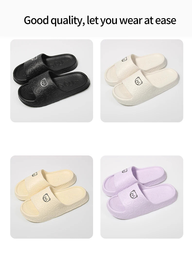 Non-slip Slippers Female Outer Wear 2024 New Bathroom Bathroom Indoor Home Sandals Female Summer Eva