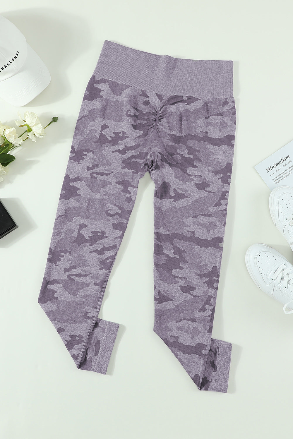 Seamless Camo Print Butt Lift High Waist Yoga Pants