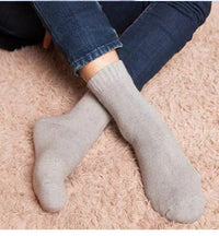 1 Pairs Winter Warm Women Socks Merino Wool Men Super Thicker Solid  Against Cold Thermal Plush Thick Snow Terry Socks