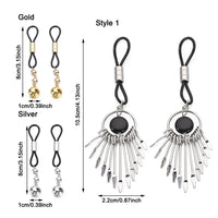 Nipple Clamps for Women Metal Fake Nipple Piercing Nipple Accessories Nipple Rings Faux Pendant Dangle Nipple Jewelry