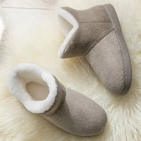 2024 Winter Warm Shoes Woman Men Indoor Slippers Soft Plus Couples Home Floor Snow Boots Anti-slip Female House Footwear