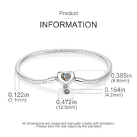 Silver Plated Stars Heart Shape Butterflies Clover Clasp Bracelet for Women Fit Original Charms Beads DIY Making Gift