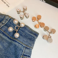 Women's Brooch Set Tighten Waist Brooches for Women Skirt Pants Jeans Adjustable Waist Clip Metal Pins Clothing Accessories