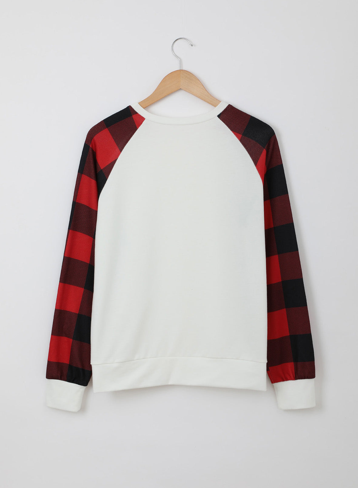 Blank Apparel - Green Buffalo Plaid Long Sleeve Sweatshirt