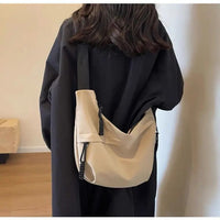 Nylon Hobos Crossbody Bags Solid Casual Zipper Women's Bags 2024 Fashion High Capacity Solid Color Single Shoulder Totes Bag