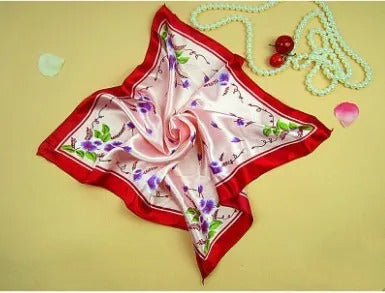 New spring and summer small silk scarf female silk wild professional small square towel 50.50cm