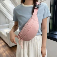 Half Moon Waist Bags Waterproof Oxford Cloth Running Belt Bags Large Capacity New Fashion Women's Chest Bag Crossbody Bag