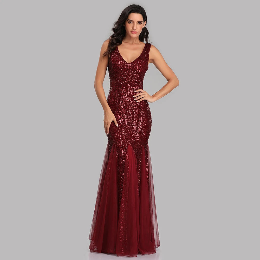 2024 XUCTHHC Big Discount Clearance Brand Lowest Price Evening Dresses Long Birthday Party Dress For Women