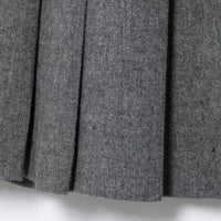 Elegant Crop Jacket Mini Skirts Sets O-neck Double Breasted Coats Pleated A Line Skirt 2024 Autumn Fashion Office Lady Outfits