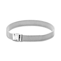 2024 New European Flat Bracelet Suitable for Thin Clip Exquisite Silver Jewelry Women's Gift