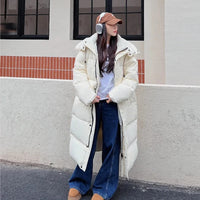 Warm Winter Pink Hooded Long Women Parkas Chaqueta Thick Cotton Padded Windproof Parcas Overcoat Casual Loose Snow Wear Jaquetas