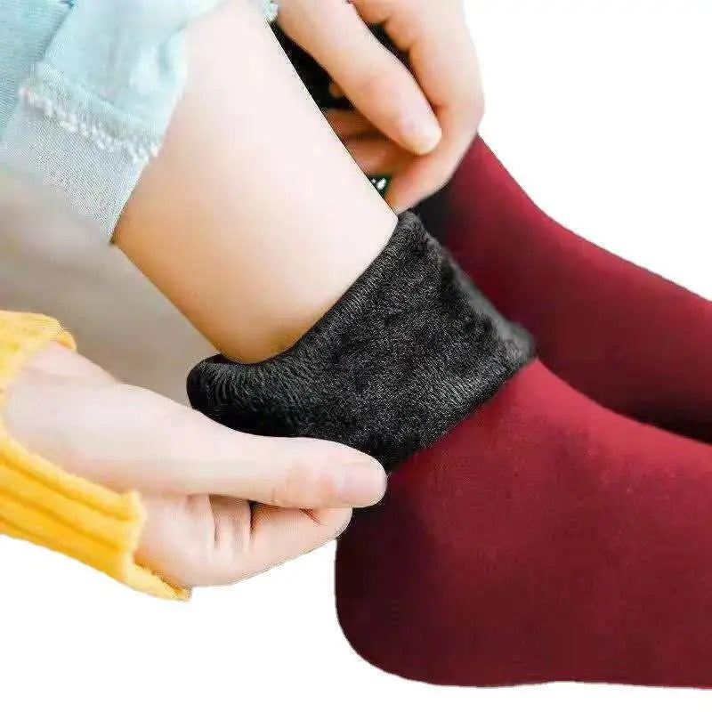 1/2/3/5/10Pairs Thermal Socks Women Winter Warm Thicken Fleece Short Socks Cashmere Wool Socks Snow Velvet Boots Home Floor Wear