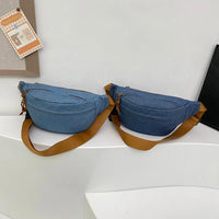 Casual Corduroy Belt Bags for Women Fashion Fanny Pack Female Banana Waist Bag Hip Purse Shoulder Crossbody Chest Bag Pocket