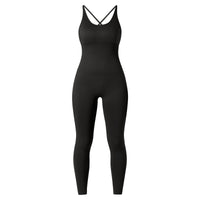 Solid Sexy Jumpsuits Women Summer Sleeveless Rompers Bodysuit Backless Casual Bodycon Playsuits Sports Fashion Streetwear Ladies