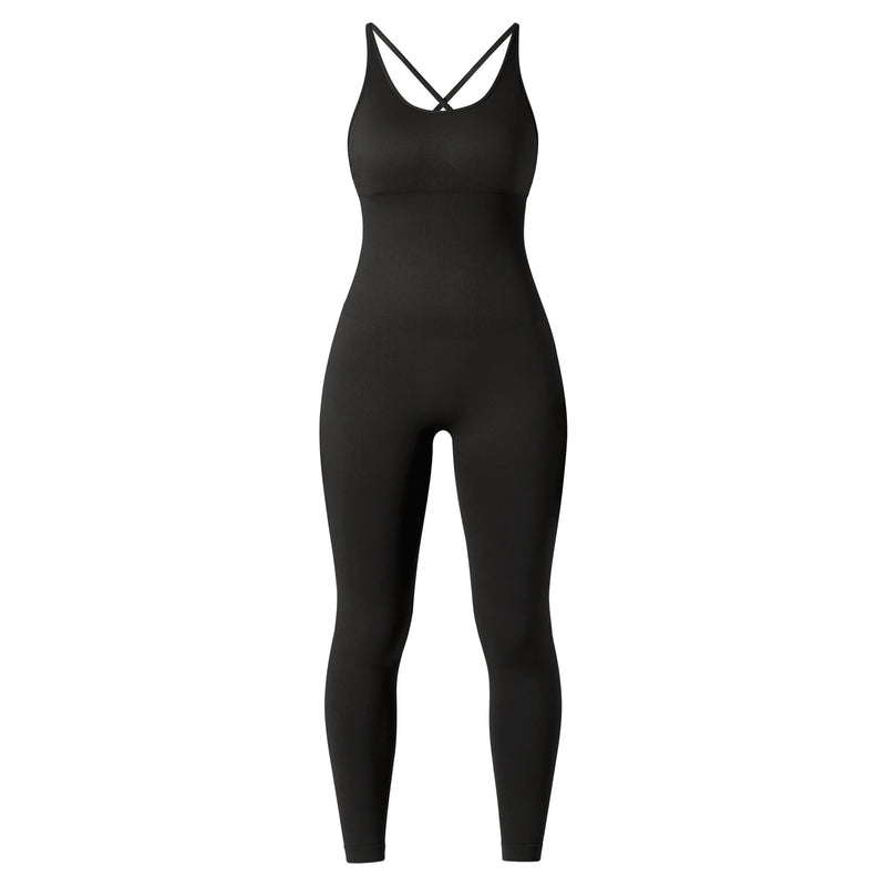 Solid Sexy Jumpsuits Women Summer Sleeveless Rompers Bodysuit Backless Casual Bodycon Playsuits Sports Fashion Streetwear Ladies