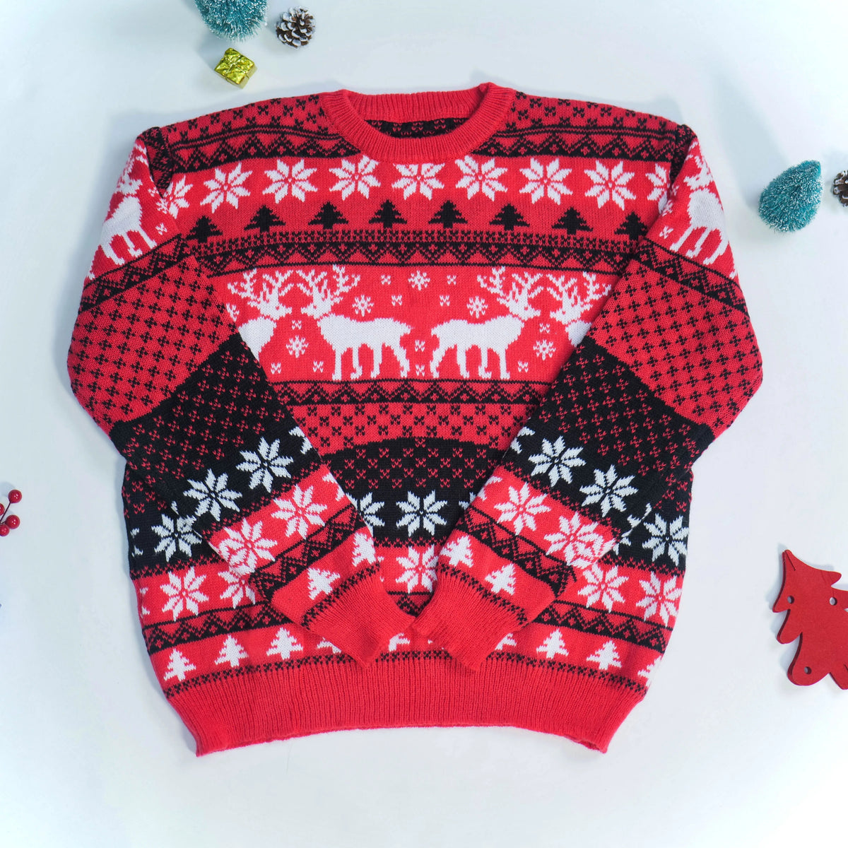 2024 New Women Men Kids Christmas Sweaters Casual Soft Jumpers Warm Thicken Matching Outfits Pullover Knitwear Xmas Family Look