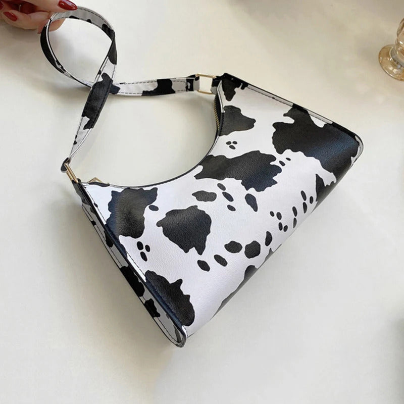 Summer New Shoulder Bags for Women High Quality Zebra Underarm Handbags PU Leather Leopard Armpit Purse Bag