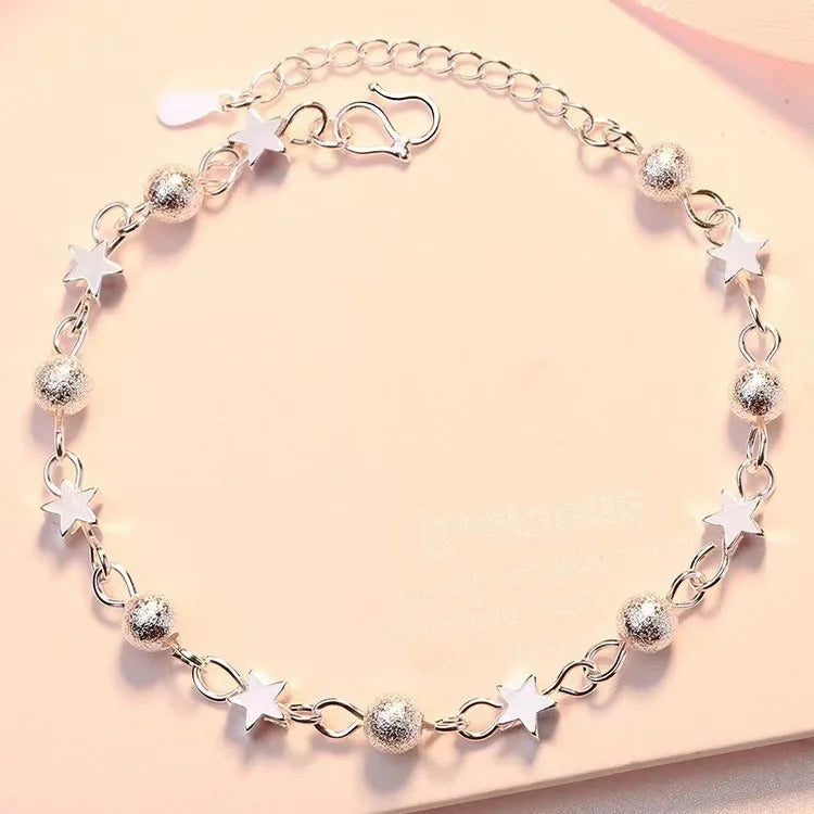 925 Sterling Silver Bracelet 5mm 20cm Flat Side Chain Lobster Clasp Bracelet For Woman Man Party Wedding Engagement Jewelry Gift