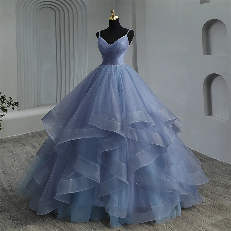 Y&M Novias New Boho Quinceanera Dresses Ruffles Sweetheart Spaghetti Straps Simple Party Princess Dress Vestidos De Quinseanera