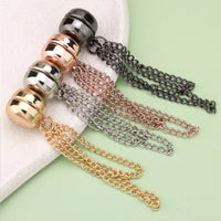 1PC Exquisite Chain Brooch Buckle Magnetic Clothing Clips Nail free Clothes Scarf Trouser Legs Cuff Buckle Buttons Sewing Supply