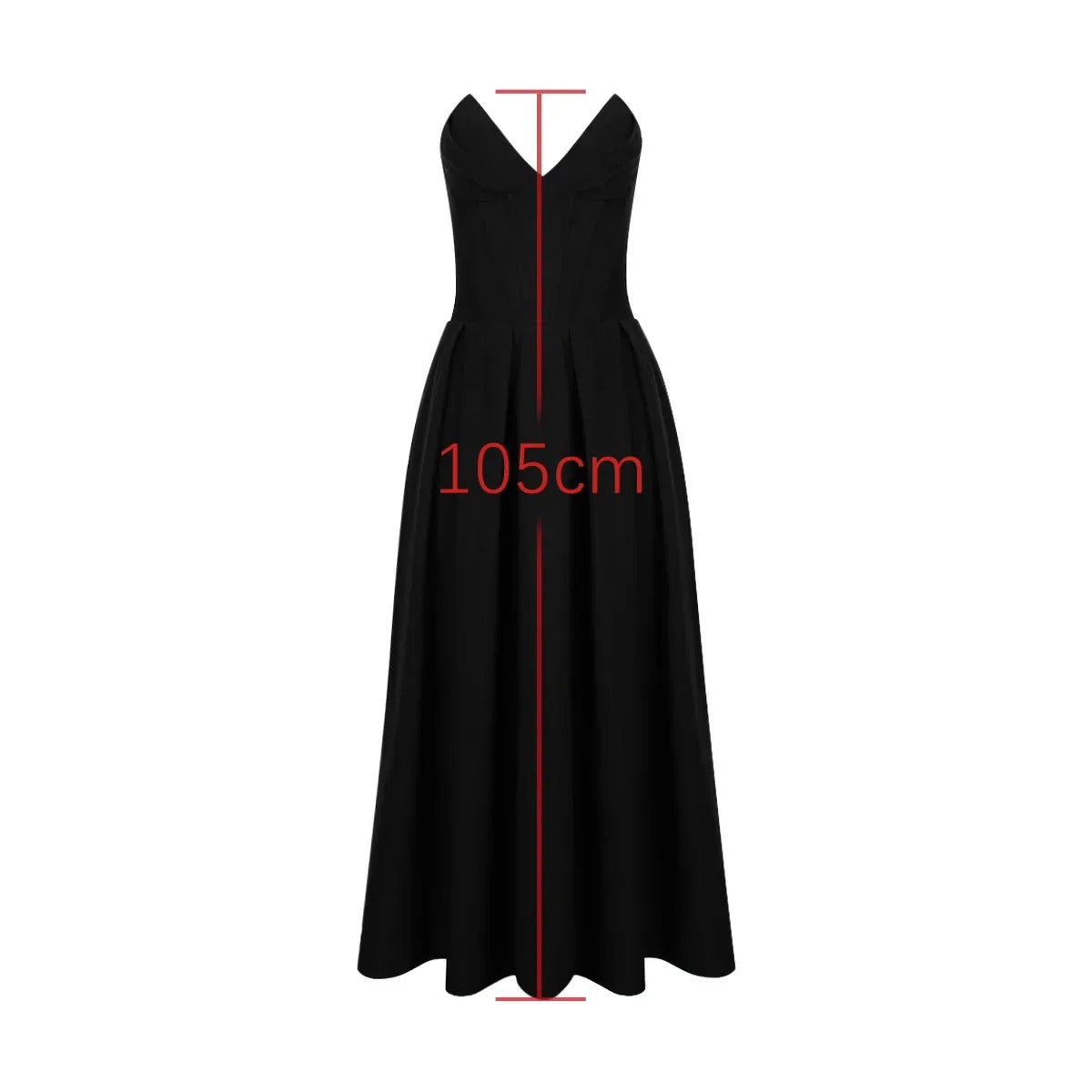 Black Elegant Wedding Events Dress Sexy Strapless Corset Dress Midi Christmas Party Dresses for Women Clothing