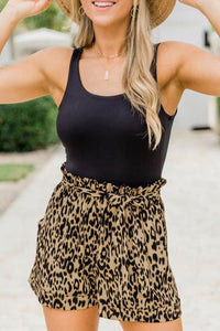 Animal Print Casual Shorts