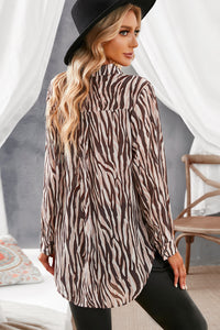 Animal Print Buttons Shirt