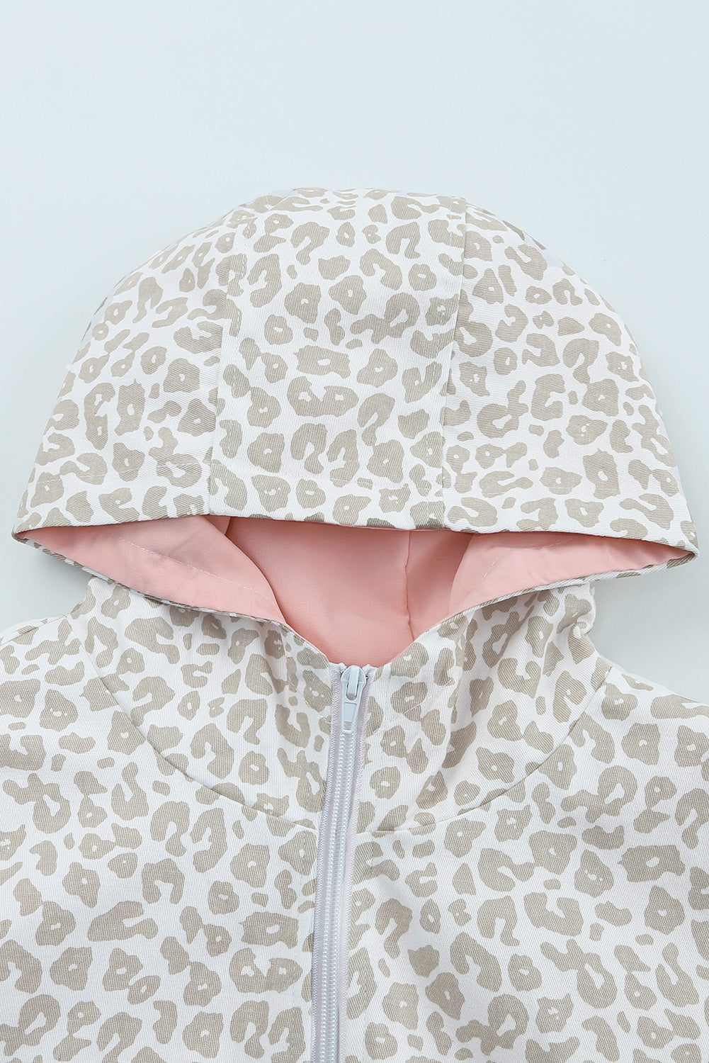 Leopard Full Zip Hooded Jacket