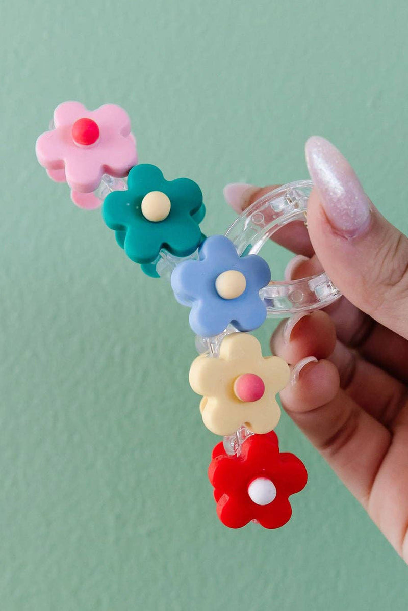 Multicolour Flowers Cute Hair Claw Clip