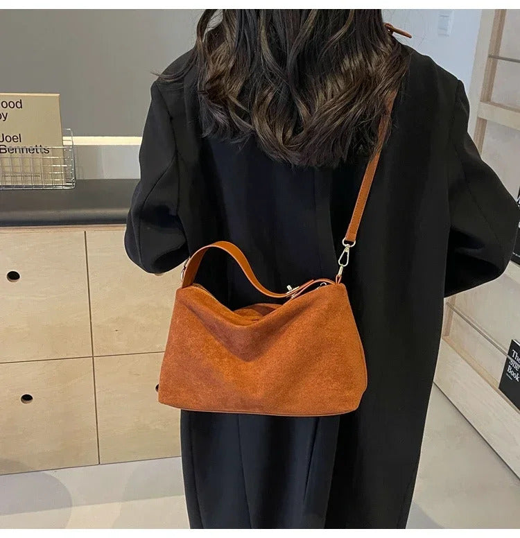 Zipper Solid Color High Capacity PU Shoulder Bags 2024 Hot Sale Bags for Women Simple Fashion Tote Bolsas Femininas