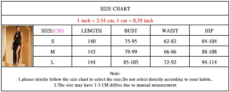 Sibybo Black Lace Long Dress For Women Sleeveless Hollow Out High Slit Bodycon Evening Dresses Sexy Slim Party Vestidos