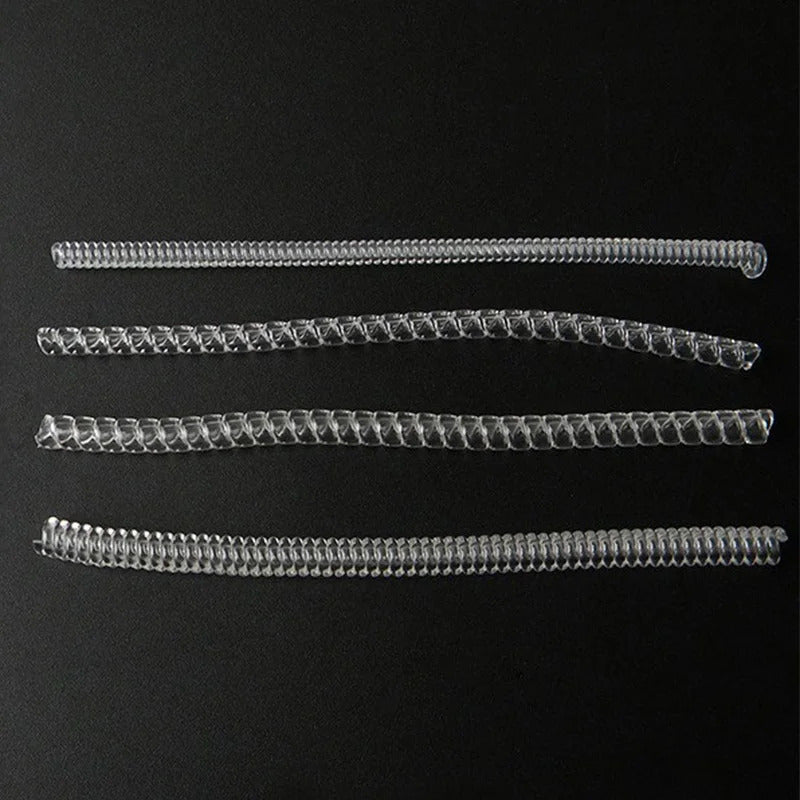 4pcs/Set Ring Size Reducer Tools Spiral Spring Based Rings Adjust Invisible Transparent Tightener Resizing Tool Jewelry Guard