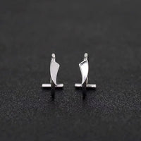 2PCS Trendy 10mm Stainless Steel Punk Clip on Fake Piercing Nose Wrap Lip Rings Unisex Nose Ring Women Men Tusk Body Jewelry