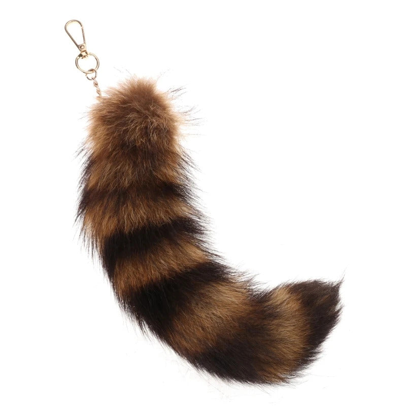 for Key Ring Raccoon Coat Tails Chain Keychain Keyring Gift New Tails Key Ring Chain Creative Rings for Men