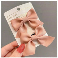 2 Piece Bow Hair Clip Elegant Flower Hair Clips For Kids Ladies Set Hairpin Hair Accessories Korean Style Bair Accessories