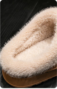 Fashion Women Fluffy Slippers for Autumn and Winter Indoor EVA Thick Sole Anti-Slip and Warm Unisex Slippers for Winter