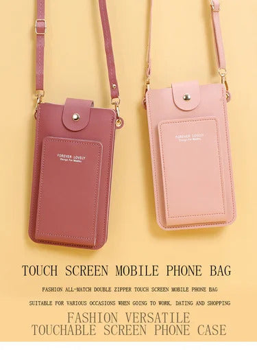 Women Bags Soft Leather Wallets Touch Screen Cell Phone Purse Crossbody Shoulder Strap Handbag for Female Cheap Women's Bags