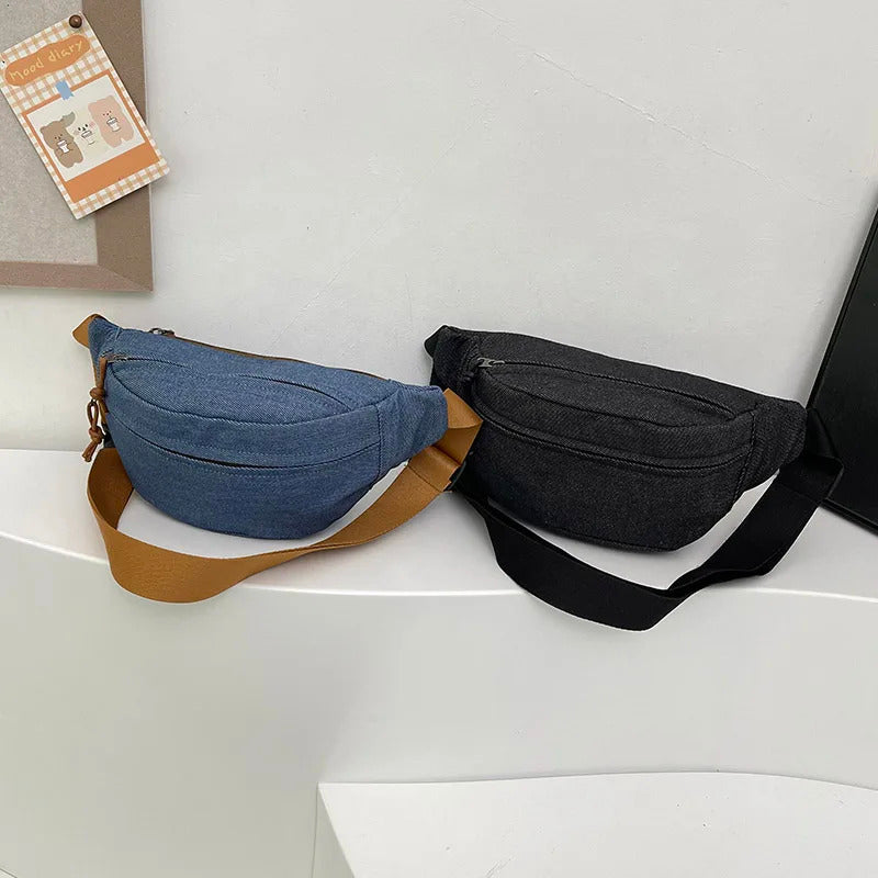 Casual Corduroy Belt Bags for Women Fashion Fanny Pack Female Banana Waist Bag Hip Purse Shoulder Crossbody Chest Bag Pocket