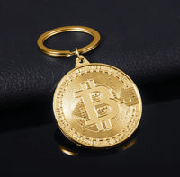 2023 Newest Bitcoin Keychain Music Band Keyring Pendant Women and Men Jewelry Collection Gift