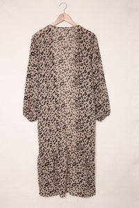 Leopard Print Duster Kimono