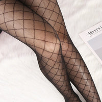 Sexy Women Tights Classic Small Polka Dot Silk Stockings Thin Vintage Faux Tattoo Thigh Sheer Pantyhose Female Elastic Hosiery