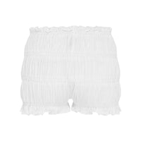 Women's Ruffles Shorts Kawaii 3D Bow Lettuce Trim Elastic Waist Tiered Bloomers Shorts Cottage Y2K Aesthetic Retro Pettipants