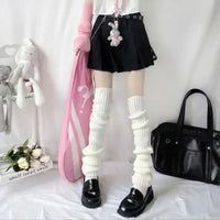 50-70CM Over Knee Japanese JK Uniform Leg Warmers Korean Lolita Girls' LONG Socks Girls Pile Up Socks Foot Warming Cover