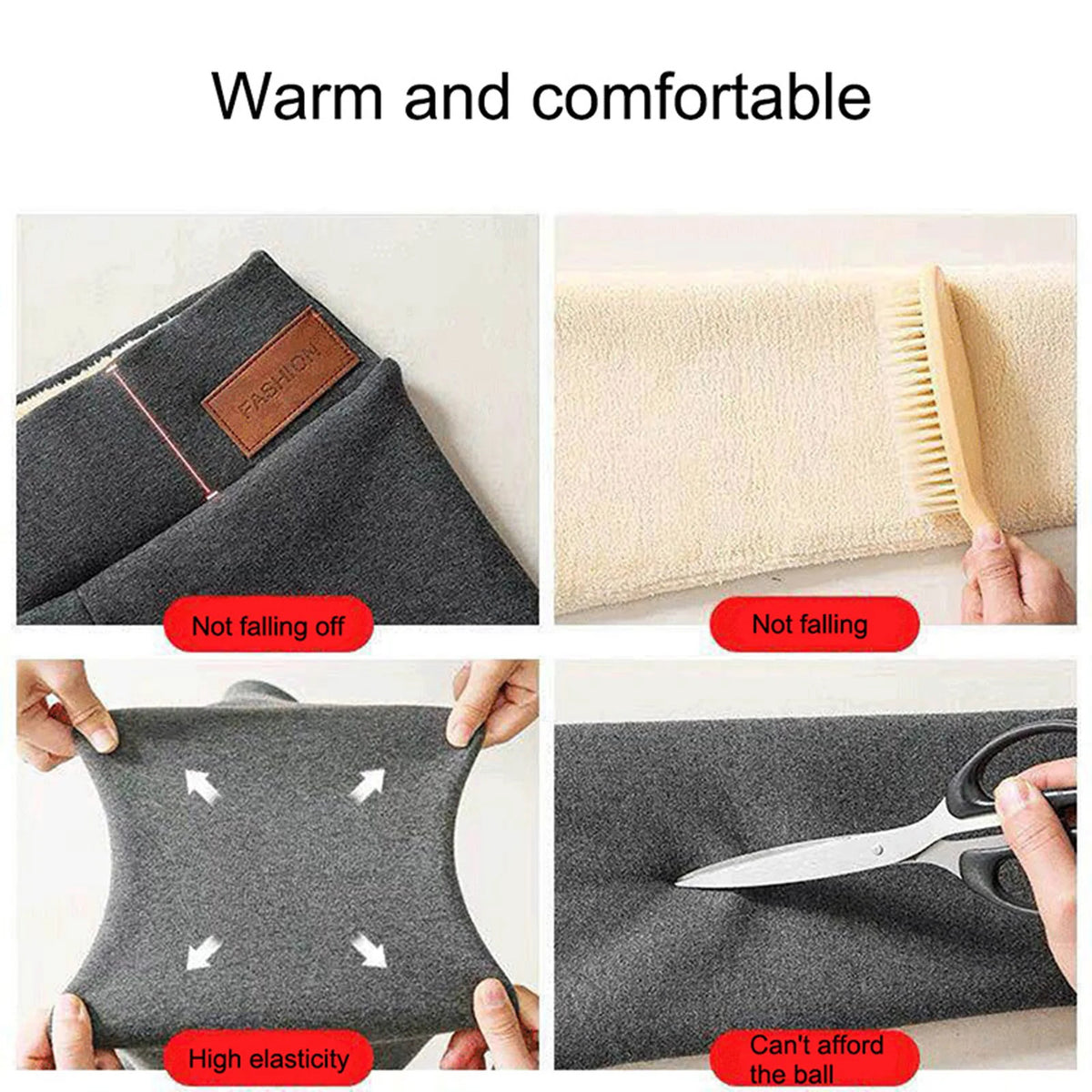 Women's High Waist Fleece Yoga Pants Thick Fluffy Inner Pants Soft Touch Material Tight Pants for Friends Family Lover Gift