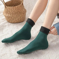 Winter Warm Thicken Wool Socks Men and Women Seamless Soft Solid Velvet Snow Socks Ski Boots Floor Sleeping Socks Fashion Unisex