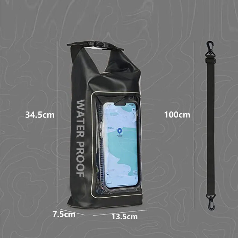 2L Dry Bag Touch Screen Waterproof Bags For Trekking Drifting Rafting Surfing kayak Outdoor Sports Bags Camping Equipment XA394Q